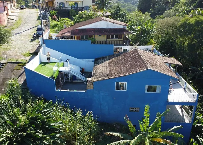 Casa Azul Da Cor Do Mar - Mangaratiba-Rj - Praia Brava - Aluguel Por Temporada